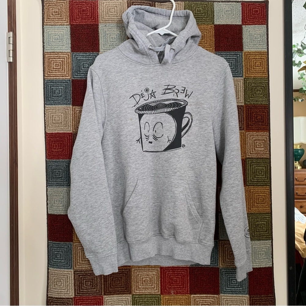 Grey graphic hoodie